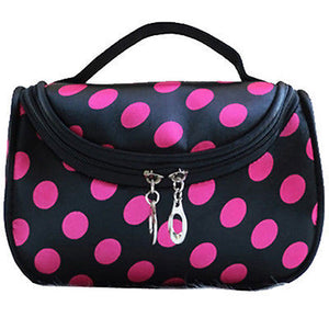 Zipper Portable Cosmetic Dots Bag