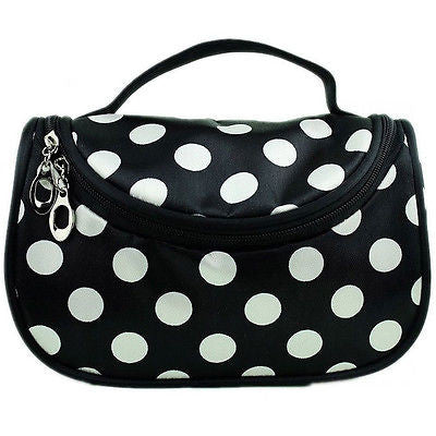 Zipper Portable Cosmetic Dots Bag